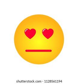 sad love emoji vector