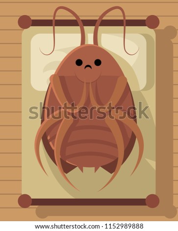 sad metamorphosis cockroach