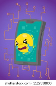 sad mobile internet Social Media