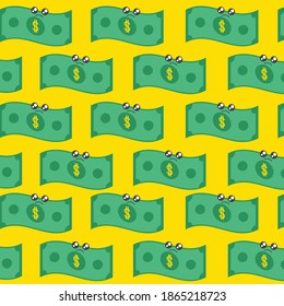ilustración del patrón de dinero triste. "Bueno O Malo"