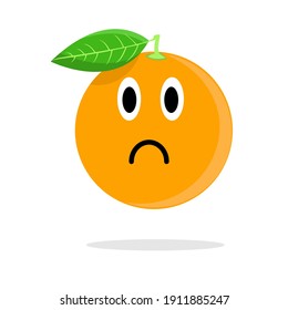 sad orange vector can be used as stickers, characters, cartoons, wallpapers, backgrounds, children's books, children's magazines, t-shirt designs
