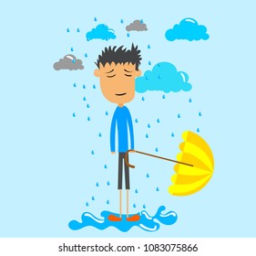 Sad people  Rain