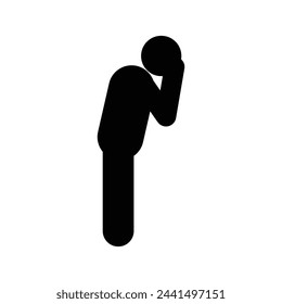 Sad Person Icon Vektor Illustration Design
