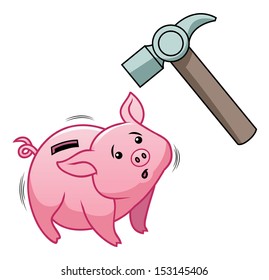 sad piggy bank