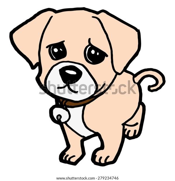 Sad Puppy Vector Stock Vector (Royalty Free) 279234746