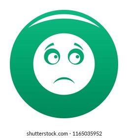 Sad smile icon. Vector simple illustration of sad smile icon isolated on white background
