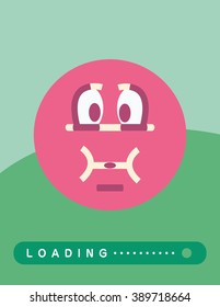 Sad smiley emoticon. 