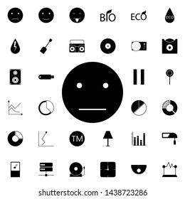 sad smiley icon. Universal set of web for website design and development, app development