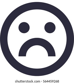 Sad Smiley Vector Icon
