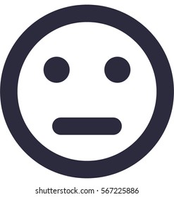 Sad Smiley Vector Icon