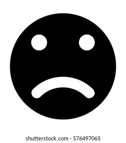 Emoticon Sad Face Emoji Stock Vector (Royalty Free) 1155873178