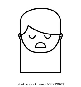 Sad and stressed woman