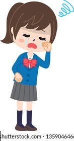 The sad student