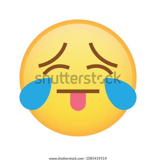 Sad Taunting Emoji Emoticon Vector Stock Vector (Royalty Free ...