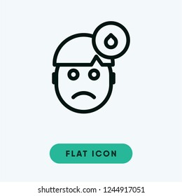 Sad vector icon