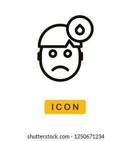 Sad vector icon