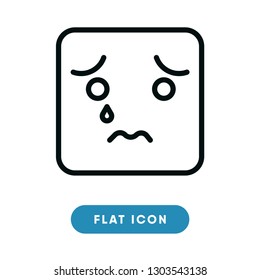 Sad vector icon