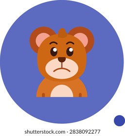 Sad vector Icon Design Illustration