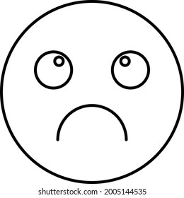 Sad Vector icon that can easily modify or edit
