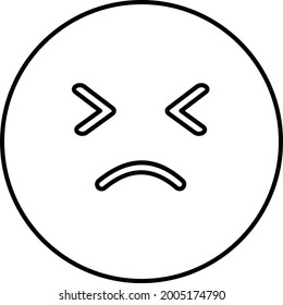 Sad Vector icon that can easily modify or edit