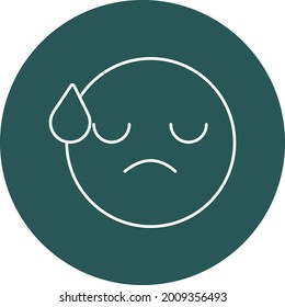 Sad Vector icon that can easily modify or edit

