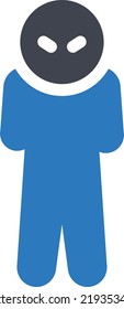 ilustración de vector triste en un fondo transparente.Símbolos de calidad premium.Icono de vector glifos para concepto y diseño gráfico.