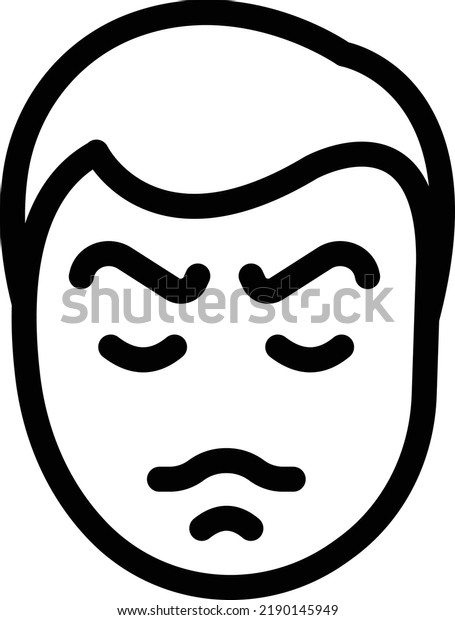 Sad Vector Illustration On Transparent Backgroundpremium Stock Vector ...