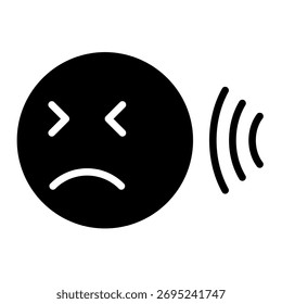 Elemento De Ícone De Aviso Triste Para Design