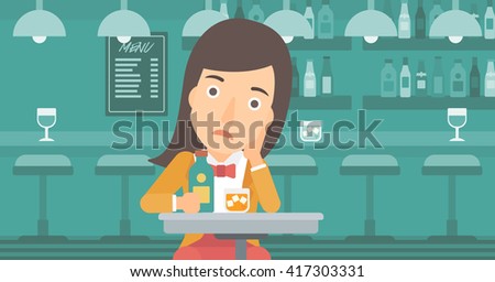 Similar – Image, Stock Photo A drunk woman is sitting at a table. Next to her is a bottle of alcohol and a glass. Bright yellow lights flicker in the background.