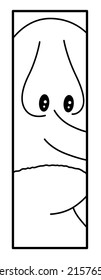 Sad and worried man face character closeup. Feelings, expression. Cartoon hand drawn style vector illustration.
