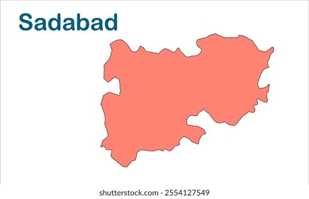 Sadabad subdivision map, Hathras District, Uttar Pradesh State, Republic of India, Government of  Uttar Pradesh, Indian territory, Eastern India, politics, village, tourism