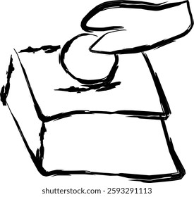sadaqah icon in Doodle style