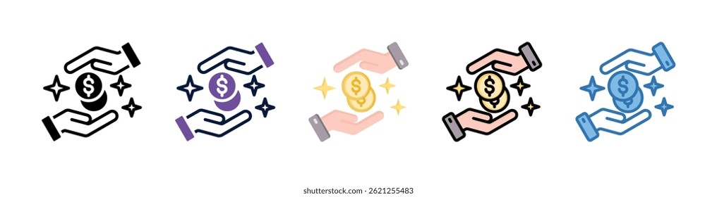 Sadaqah elemento de icono para el diseño