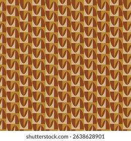 Saddle Brown, Tan, and Dark Gold blend into a rich, vintage-inspired pattern. Perfect for retro branding, heritage visuals, and sophisticated design compositions.