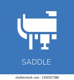  Saddle icon. Editable  Saddle icon for web or mobile.