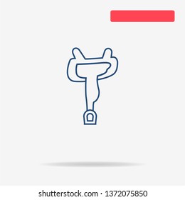 Saddle icon. Vector concept illustration for design.