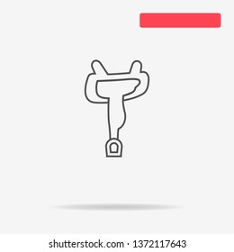 Saddle icon. Vector concept illustration for design.