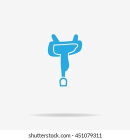 Saddle icon. Vector concept illustration for design.