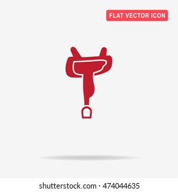 Saddle icon. Vector concept illustration for design.