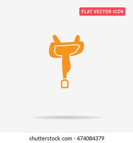 Saddle icon. Vector concept illustration for design.