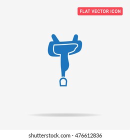 Saddle icon. Vector concept illustration for design.