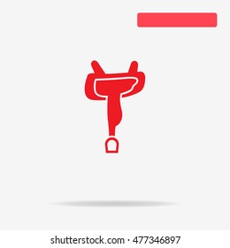Saddle icon. Vector concept illustration for design.