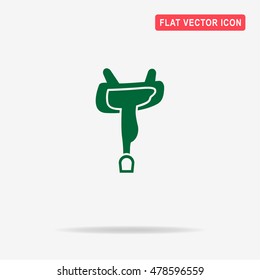 Saddle icon. Vector concept illustration for design.