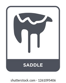 saddle icon vector on white background., saddle simple element illustration