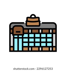 saddler store color icon vector. saddler store sign. isolated symbol illustration