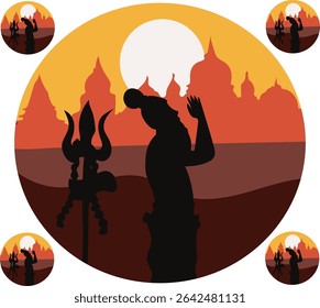 Sadhu Saint da Índia para o grande festival e Hindi Maha Kumbh Mela Good para banner, cartaz, cartão de saudação, cartão de festa, convite, modelo, publicidade, campanha e mídias sociais. 