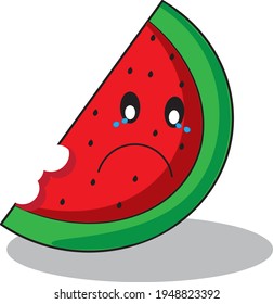 icono de la sandía de sadnes del vector