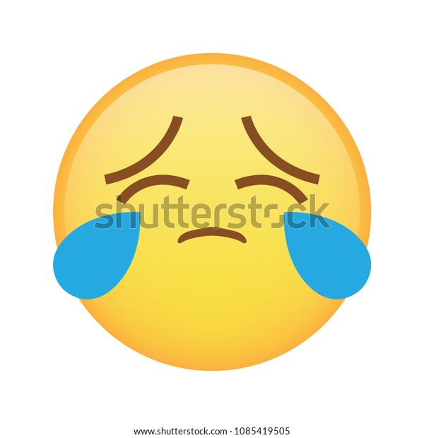 Sadness Emoji Emoticon Vector Stock Vector (royalty Free) 1085419505 