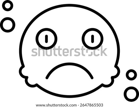 Sadness Filled Style Icon Design