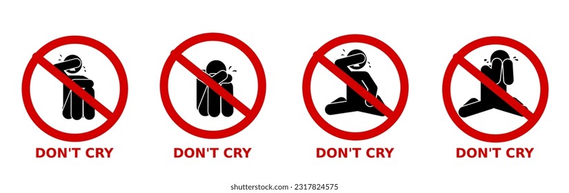 sadness,  heartache and brokenhearted quotes and sticker. don't cry.